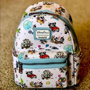 Loungefly Disney Parks Mickey & Minnie's Runaway Railway Mini Backpack